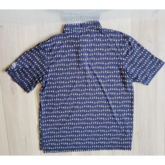 Straight Down Polo Men L Performance Golf Shirt Hula Aloha Girls River Forest CC - Picture 3 of 5